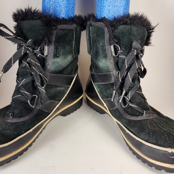 SOREL Women's Tivoli II Boots Size 9 Black Waterproof Lace Up Snow Winter - Picture 9 of 13